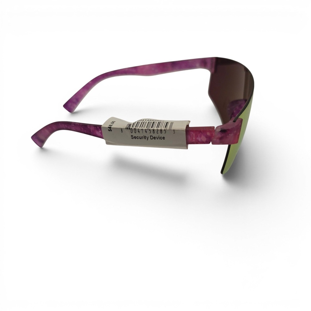 Hurley Big Sur Shield Sunglasses Purple Galactic Print Polarized HLP3002PS - Picture 3 of 7